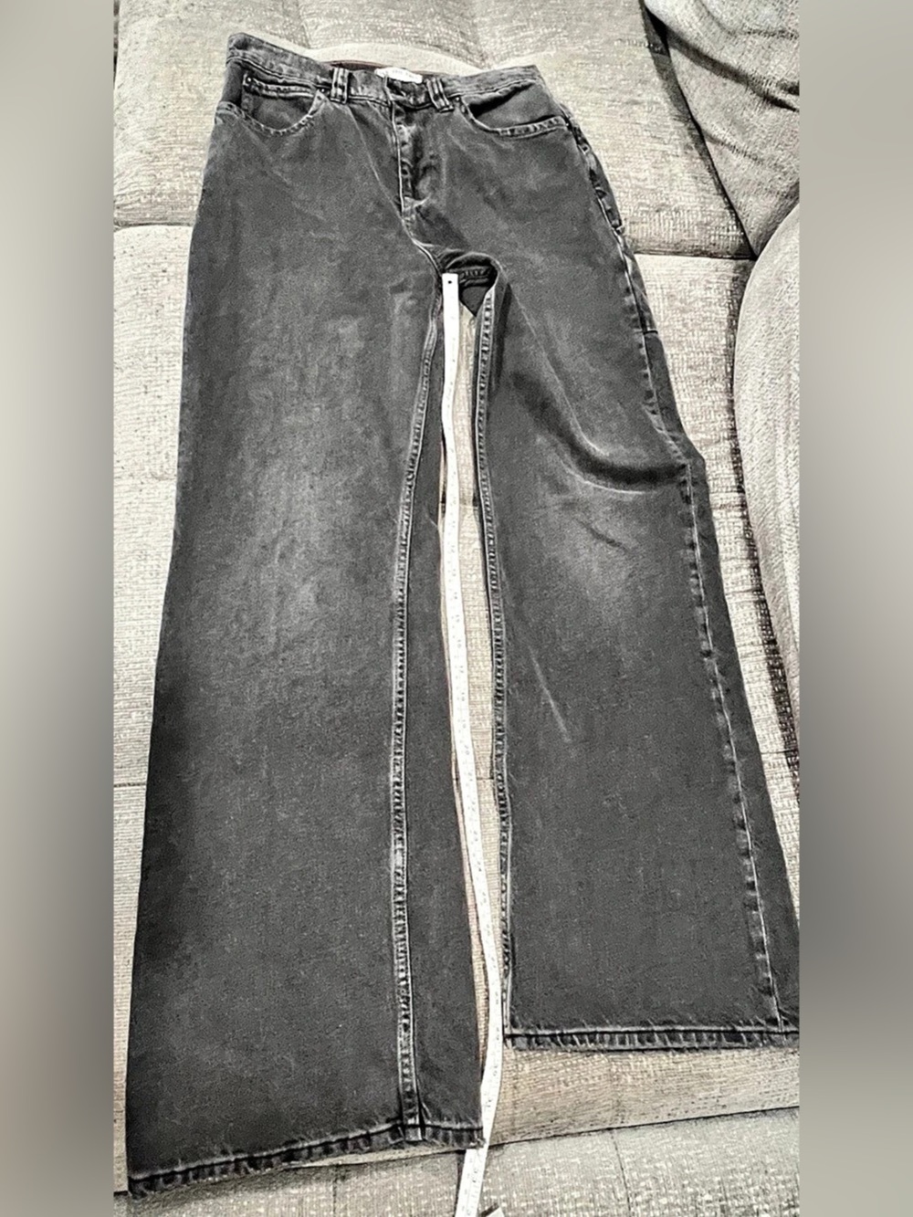 We The Free Tinsley Baggy Mid Rise Straight Leg Jeans Black Size 29